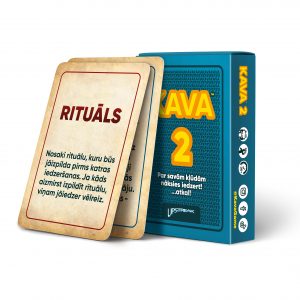Ballīšu spēles KAVA2 kastīte un uzdevumu kārts Rituāls